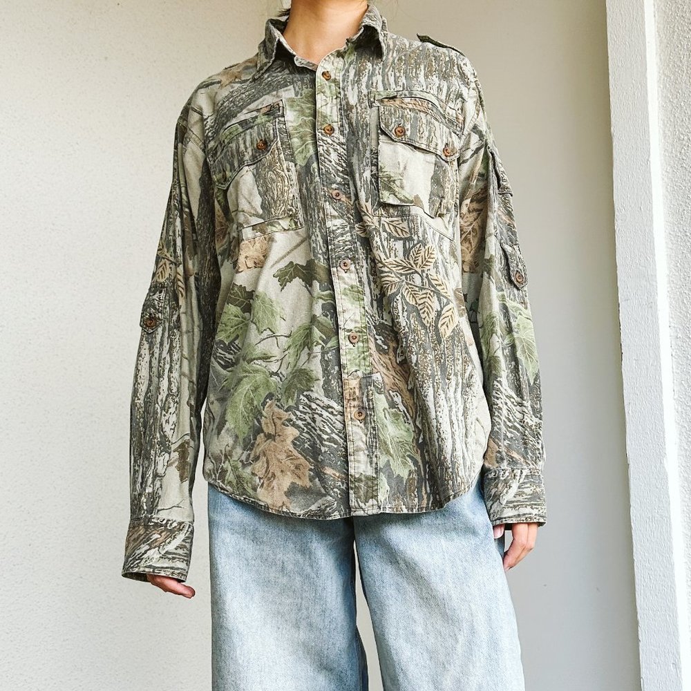 Men's Camouflage Button Down Shirt